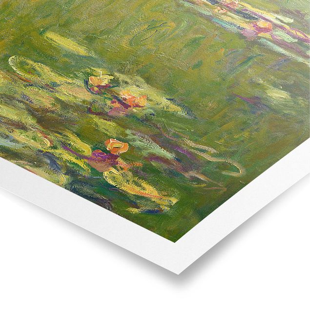 Panoramic poster art print - Claude Monet - Green Waterlilies