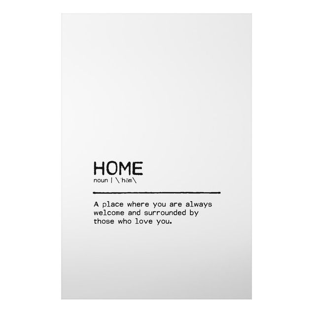 Print on aluminium - Definition Home Welcome