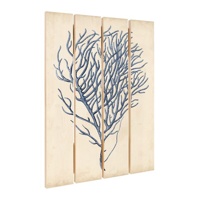 Print on wood - Indigo Coral III