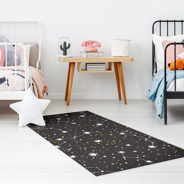 outdoor mat Drawn Starry Sky With Great Bear