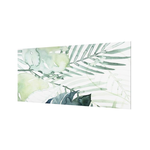 Splashback - Palm Fronds In Watercolour I
