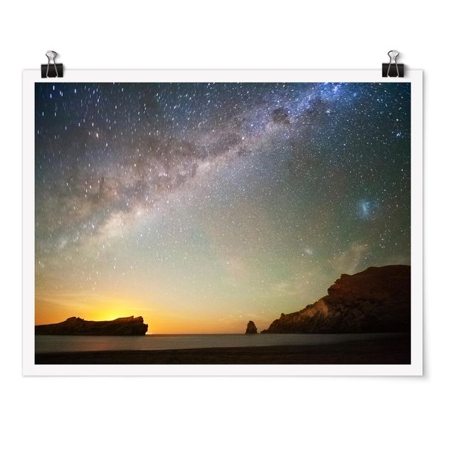 Poster - Starry Sky Above The Ocean