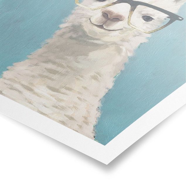 Poster animals - Lama With Glasses IV