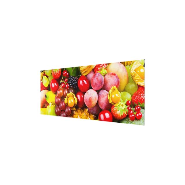 Glass print - Colourful Exotic Fruits