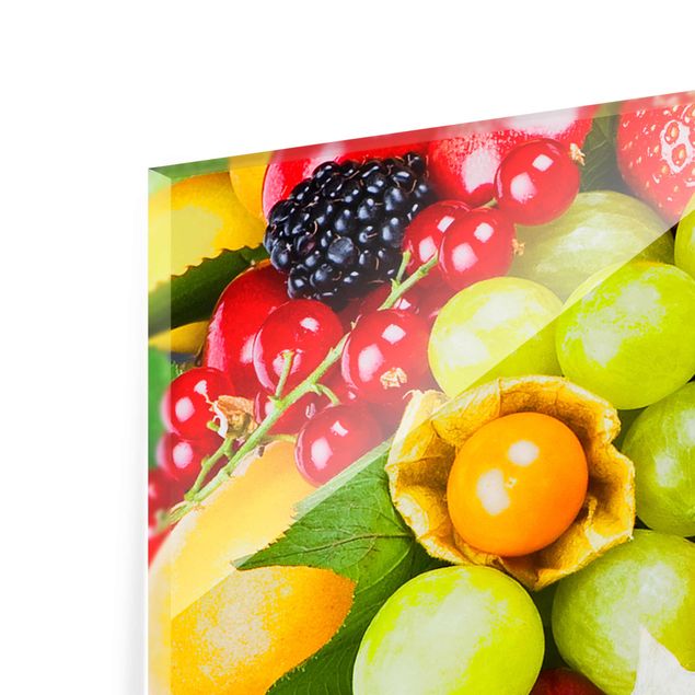 Glass print - Fruit Basket