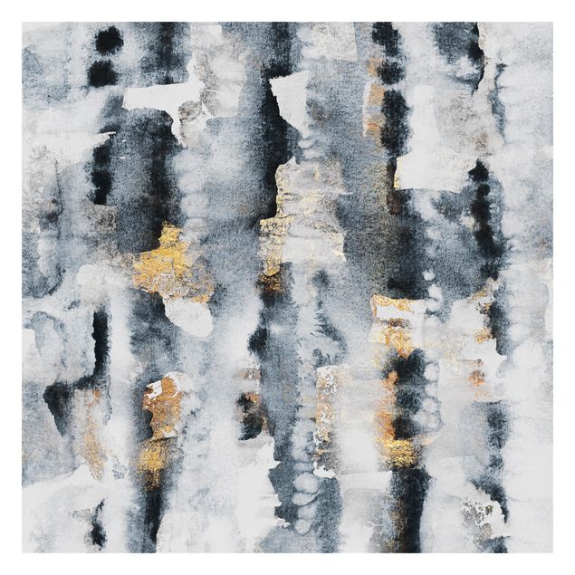 Wallpaper - Abstract Watercolour With Gold