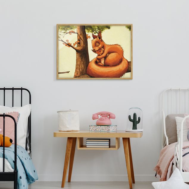 Framed poster - Mommy Squirricorn