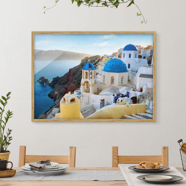 Framed poster - Santorini