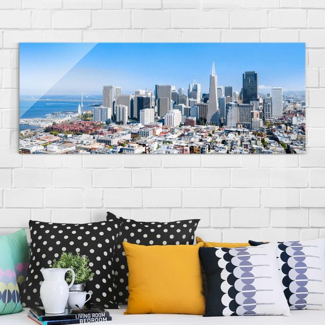 Glass print - San Francisco Skyline