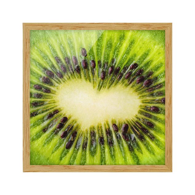 Framed poster - Kiwi Heart