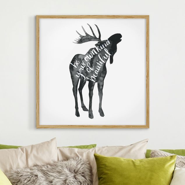 Framed poster - Animals With Wisdom - Elk