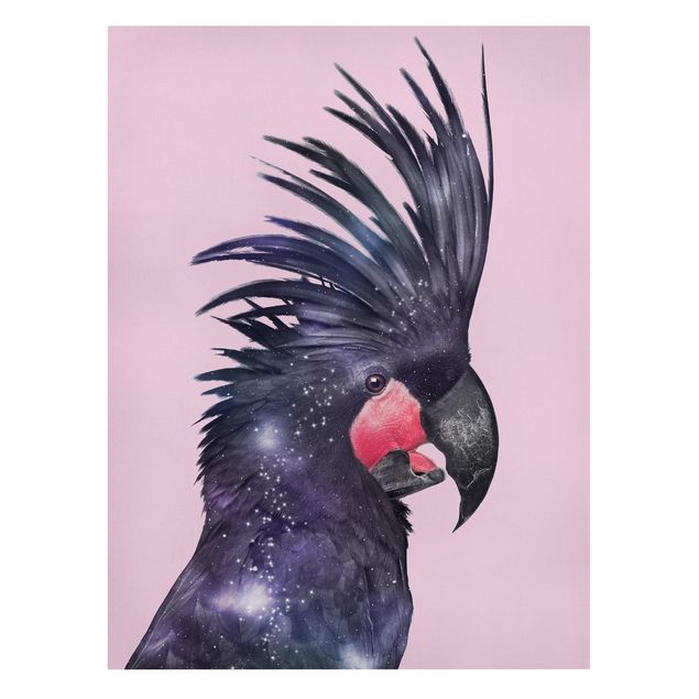 Canvas print - Cockatoo With Galaxy
