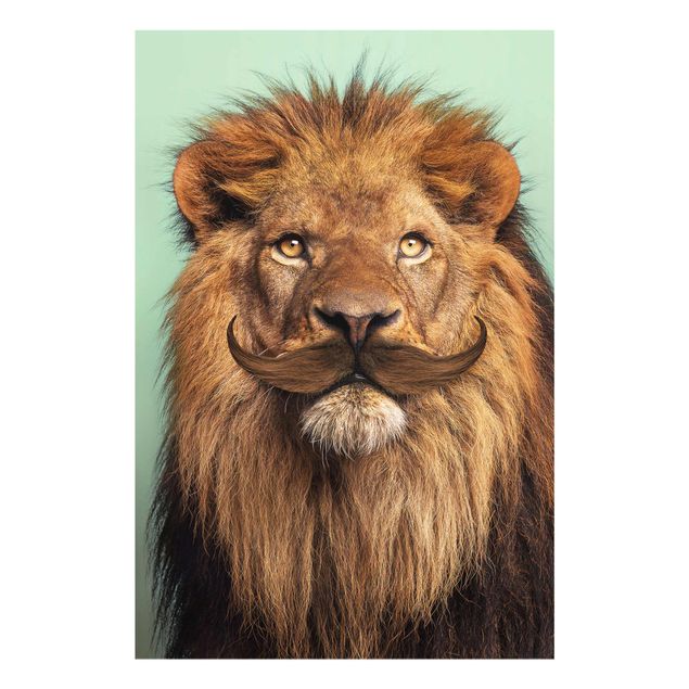 Glass print - Lion With Beard