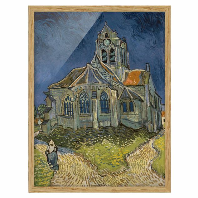 Framed poster - Vincent van Gogh - The Church at Auvers