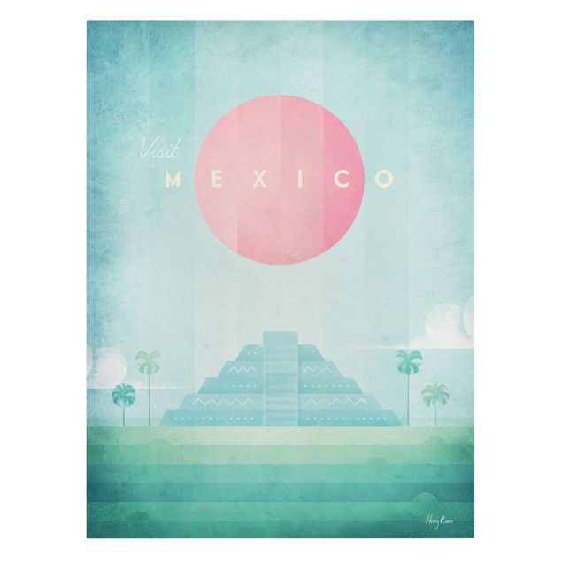 Print on canvas - Travel Poster - Mexico