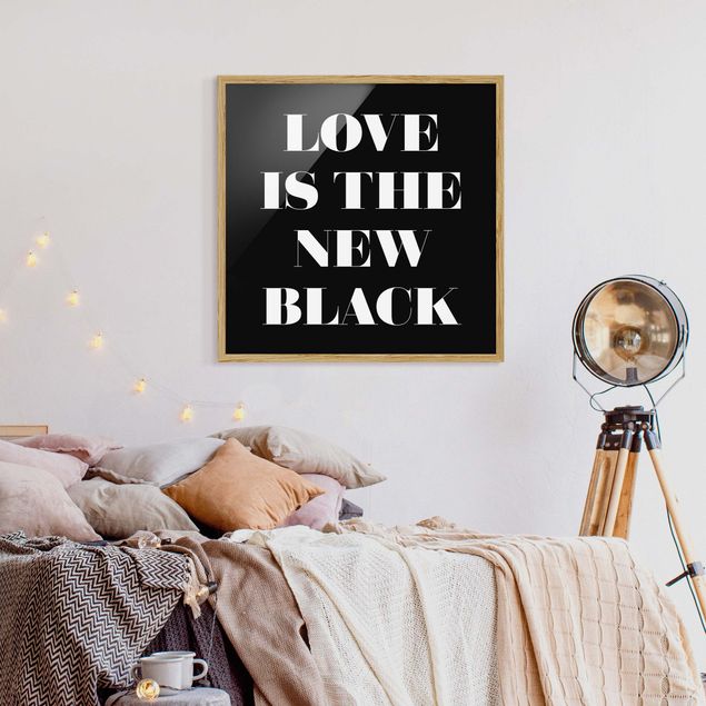 Framed poster - Love Is The New Black