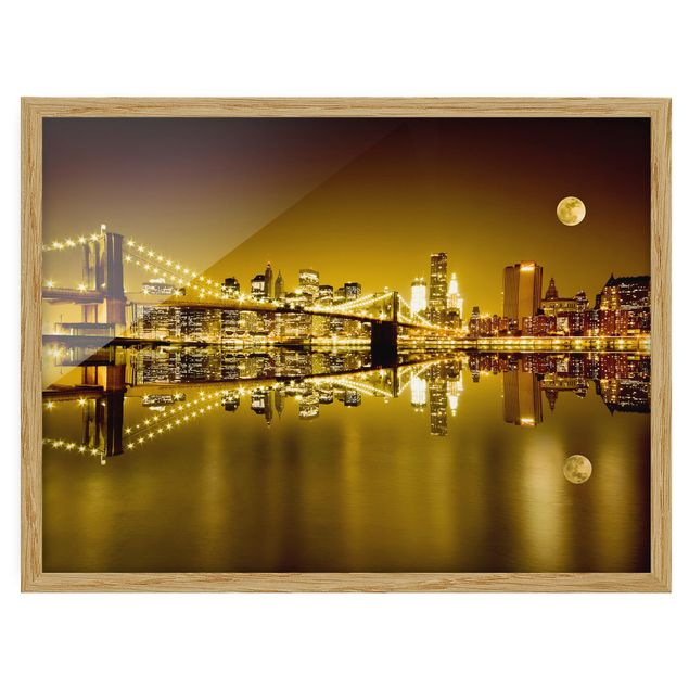 Framed poster - Golden New York