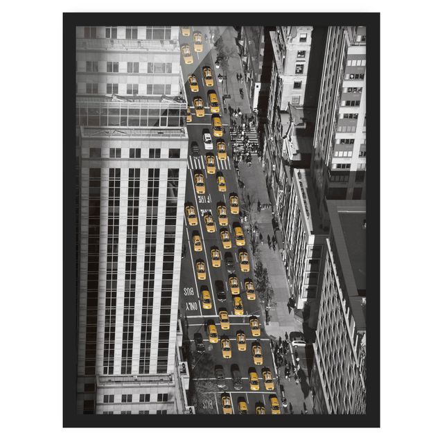Framed poster - Cap Traffic In Manhatten