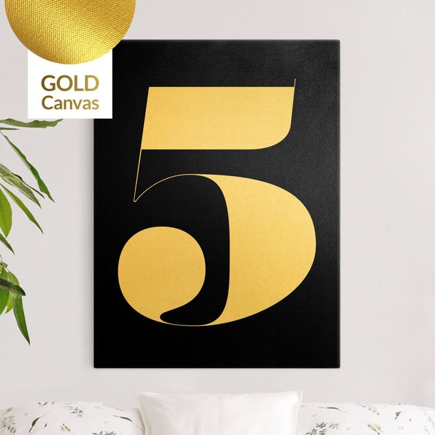 Canvas print gold - Antiqua Number 5