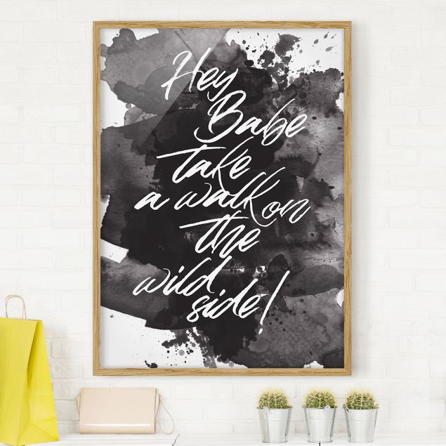 Framed poster - Take A Walk On The Wild Side