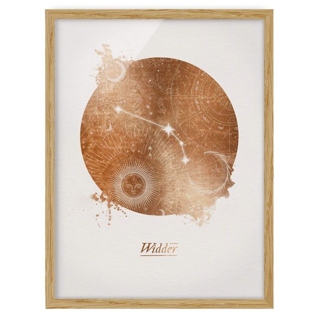 Framed poster - Aries Gold