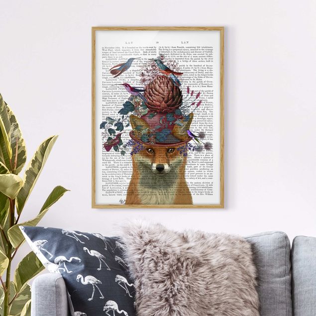 Framed poster - Fowler - Fox With Artichoke