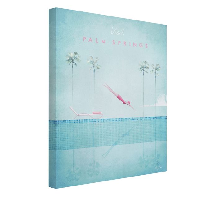 Print on canvas - Travel Poster - Palm Springs