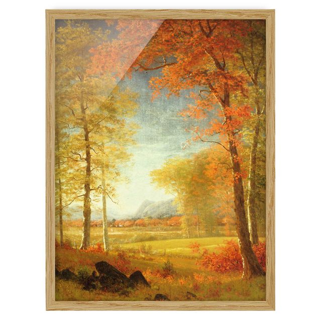 Framed poster - Albert Bierstadt - Autumn In Oneida County, New York