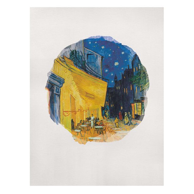 Canvas print - WaterColours - Vincent Van Gogh - Cafe Terrace In Arles