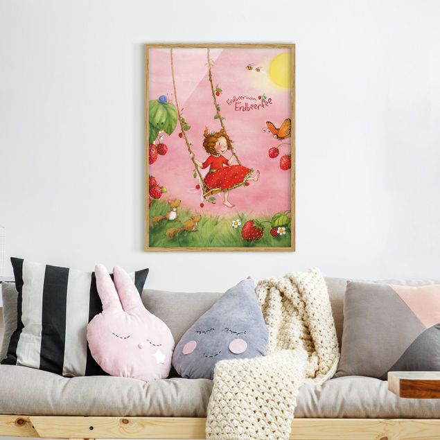 Framed poster - Little Strawberry Strawberry Fairy - Tree Swing