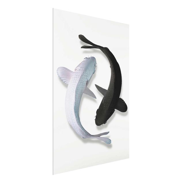 Glass print - Fish Ying Yang