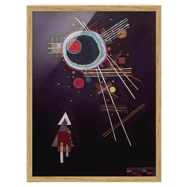 Framed poster - Wassily Kandinsky - Ray Lines