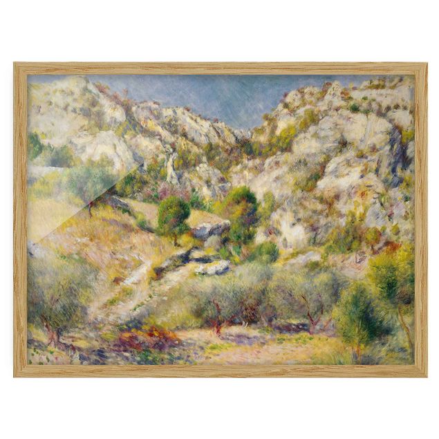 Framed poster - Auguste Renoir - Rock At Estaque