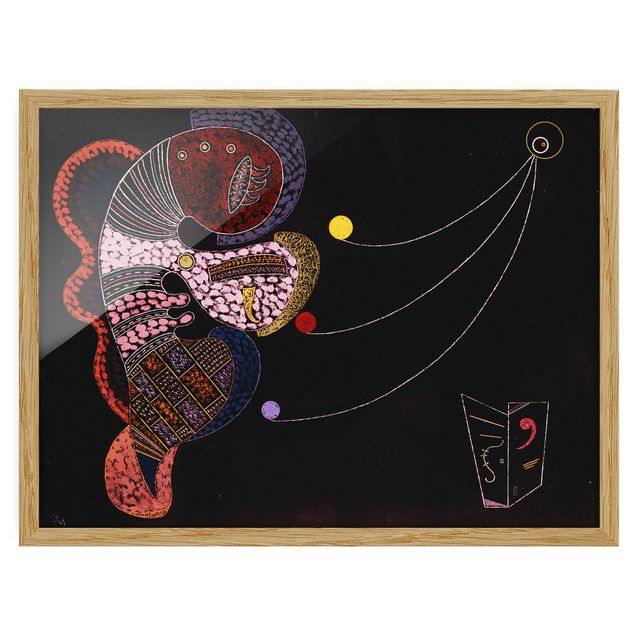 Framed poster - Wassily Kandinsky - The Fat And The Thin