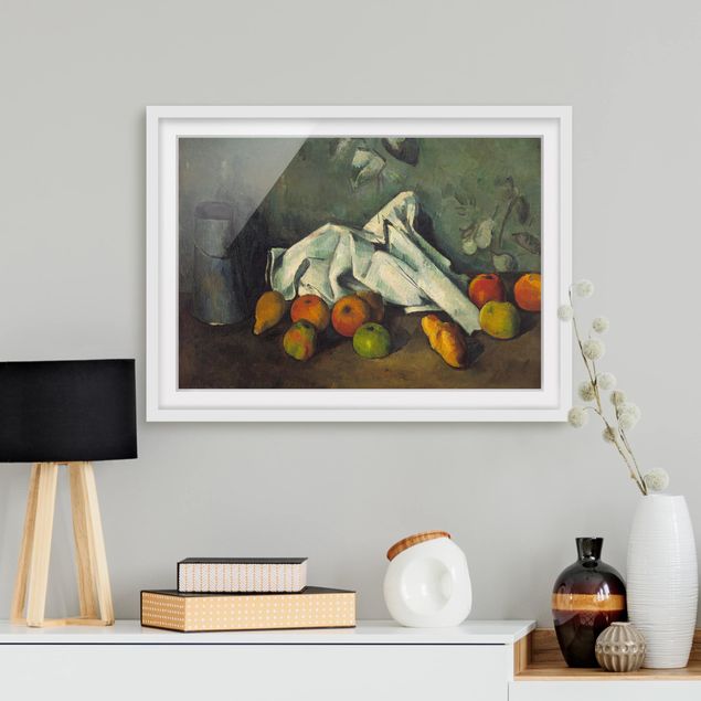 Framed poster - Paul Cézanne - Still Life With Milk Can And Apples