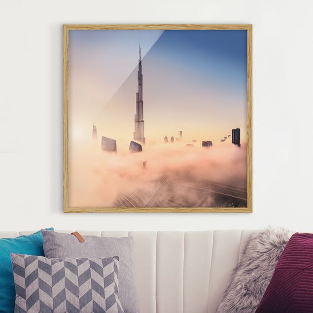 Framed poster - Heavenly Dubai Skyline
