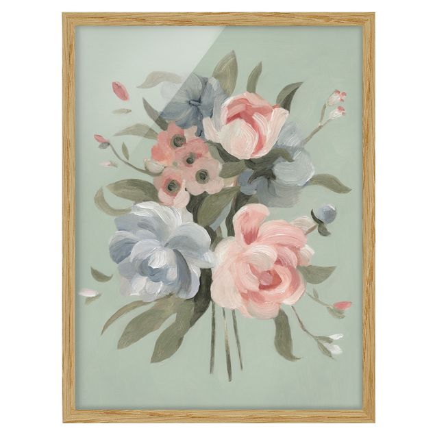 Framed poster - Bouquet In Pastel II