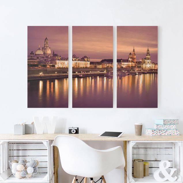 Print on canvas 3 parts - Canaletto Dresden