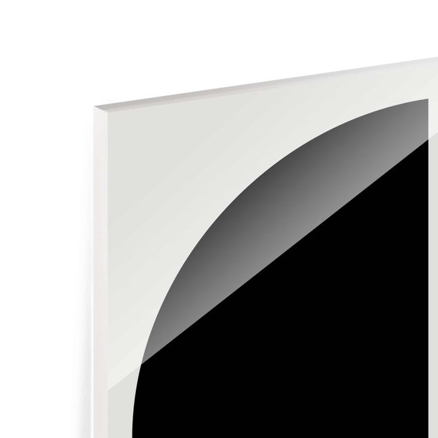 Glass print - Geometrical Semicircle