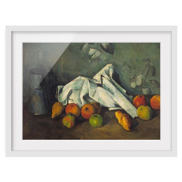 Framed poster - Paul Cézanne - Still Life With Milk Can And Apples