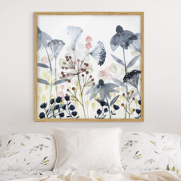 Framed poster - Wildflower Watercolour I