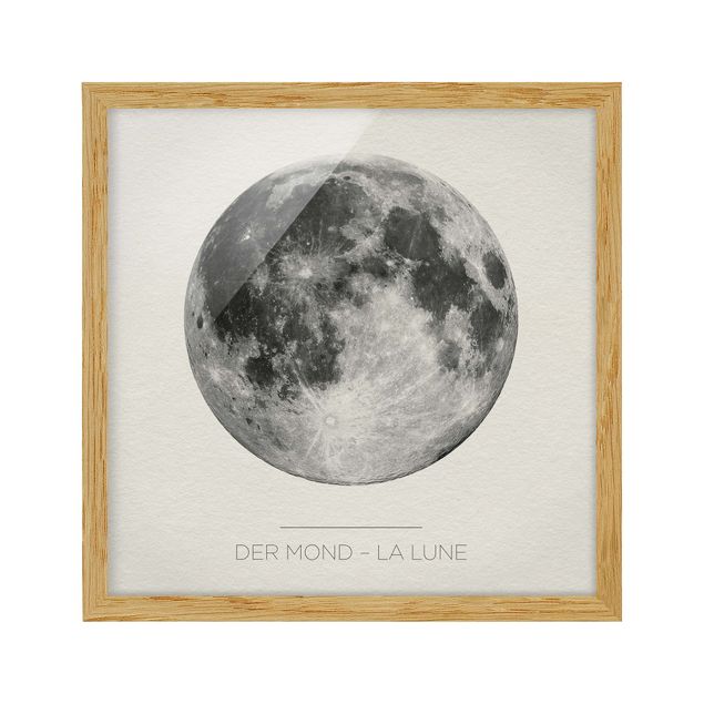 Framed poster - The Moon - La Lune