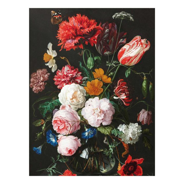 Glass print - Jan Davidsz De Heem - Still Life With Flowers In A Glass Vase