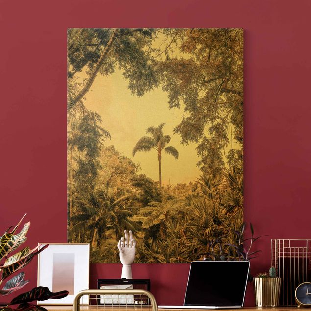 Canvas print gold - Garden In Madeira
