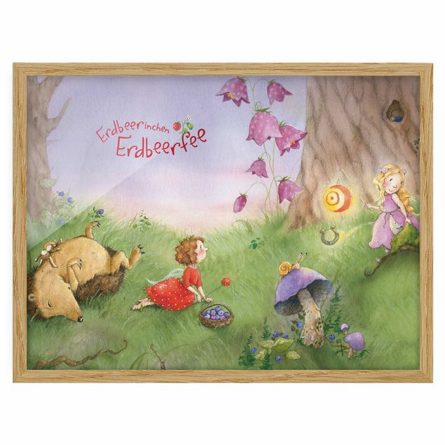 Framed poster - Little strawberry strawberry fairy- In The Forest