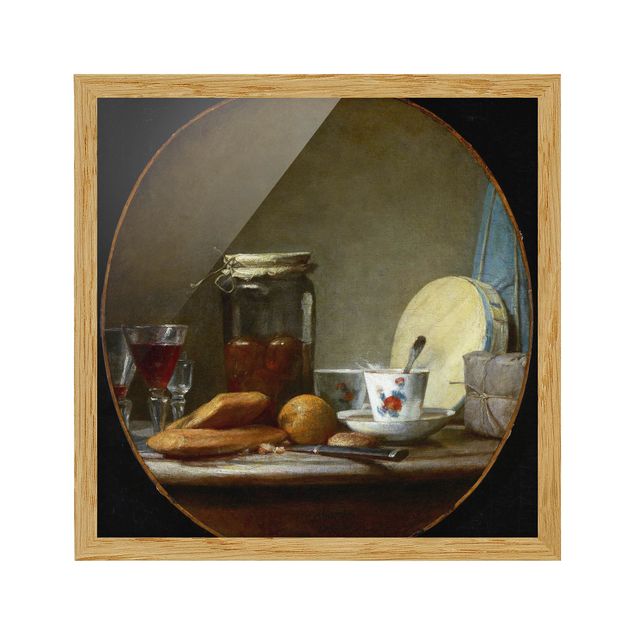 Framed poster - Jean-Baptiste Siméon Chardin - Jar of Apricots