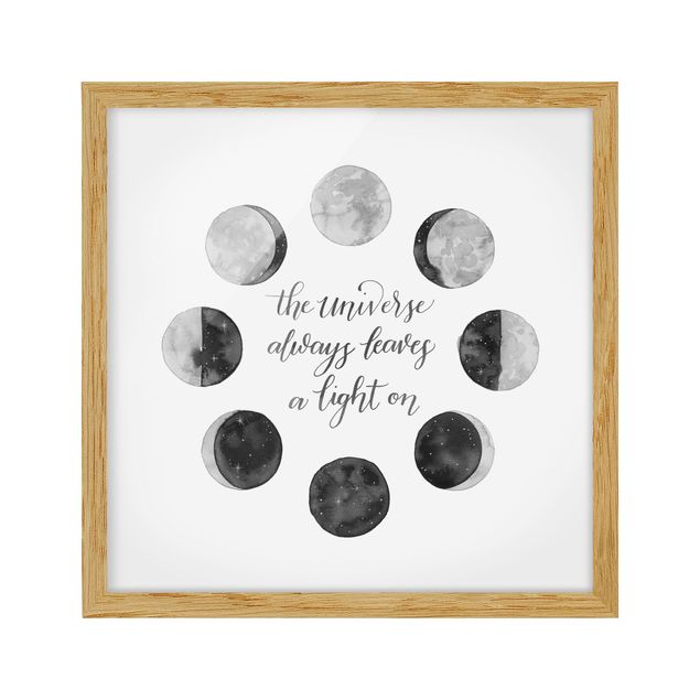 Framed poster - Ode To The Moon - Universe