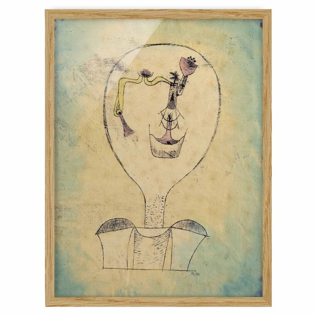 Framed poster - Paul Klee - The Bud of the Smile