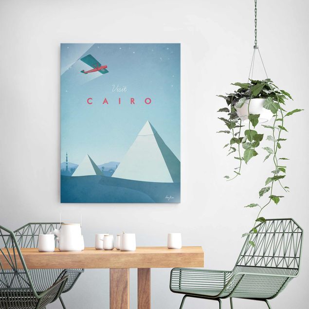 Glass print - Travel Poster - Cairo