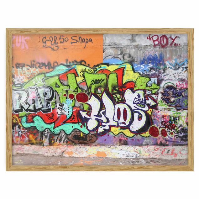 Framed poster - Graffiti Wall